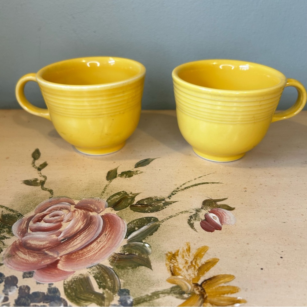 FIESTA USA Yellow Cups SET of 2